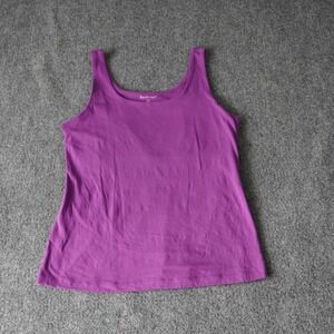Bay Studio Womens‎ PM Purple Tank Top Sleeveless Casual Everyday Comfort Top